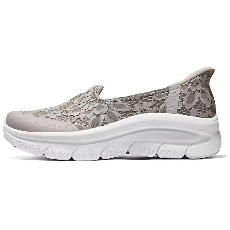 Женские туфли Skechers Modern D'Lux (серо-коричневые)