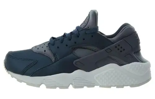 Nike Air Huarache Run Prm Txt Cool Grey Metallic Armory Navy Women's