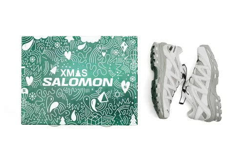 SALOMON XT Quest GTX Fashion Cushioning Abrasion Resistant Waterproof Low top Outdoor Shoes Unisex Gray