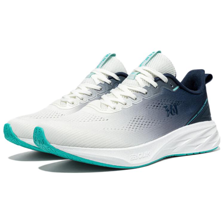 361° Wear resistant And Lightweight Low top Casual Running Shoes Men’s White Blue
