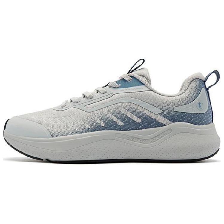 QIAODAN Variety Training Collection Abrasion Resistant Breathable Low top Casual Running Shoes Men’s Gray Blue