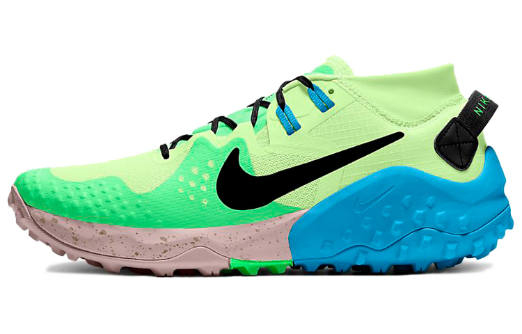 Мужские кроссовки Nike Wildhorse 6 (черно-сине-зеленые)