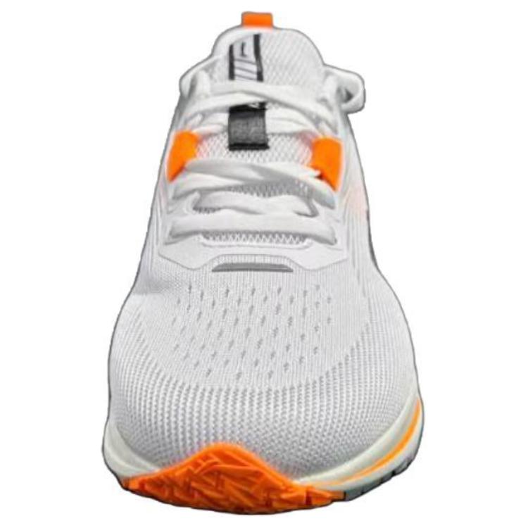 Li Ning Cushioning Slip Resistant Abrasion Resistant Low top Casual Running Shoes Women’s White Orange
