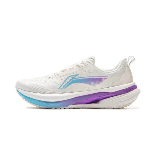 Li Ning 5S 5.0 Low top Li Ning BOOM Technology Casual Sprint Running Shoes Men's Mist White