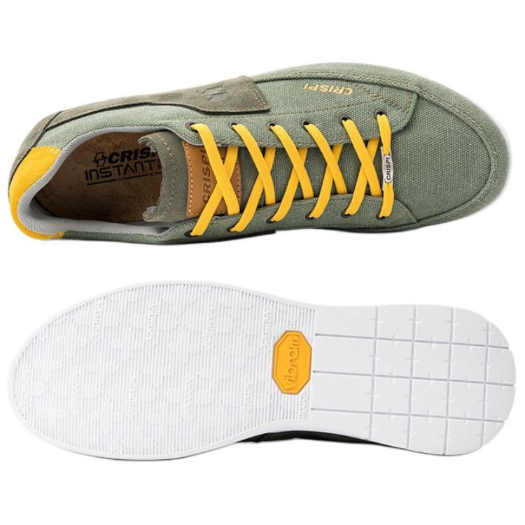 CRISPI Addict Leggera Cushioning, Wear Resistant Low top Outdoor Shoes Unisex Green Yellow