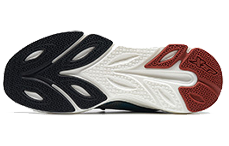 XTEP Comfortable Textile, Synthetic Leather Cushioning Slip Resistant Abrasion Resistant Rebound Low top Running Shoes
