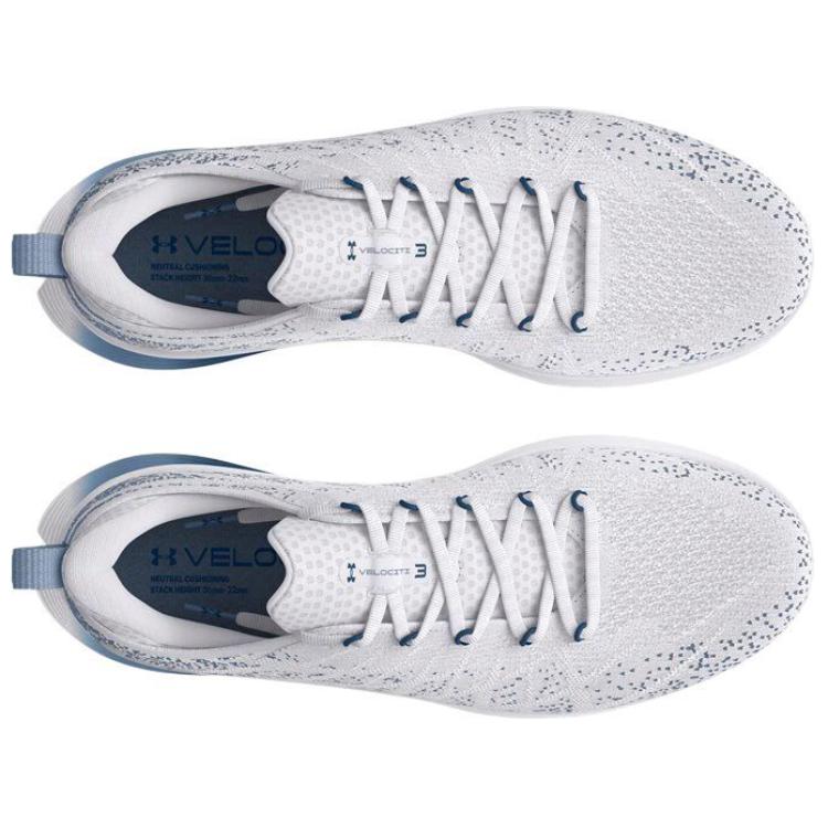 Under Armour Velociti 3 Abrasion Resistant Low top Casual City Commuting Running Shoes Men’s White