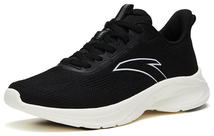 Anta Fabric Cushioning Slip Resistant Abrasion Resistant Breathable Low top Running Shoes Women’s Black