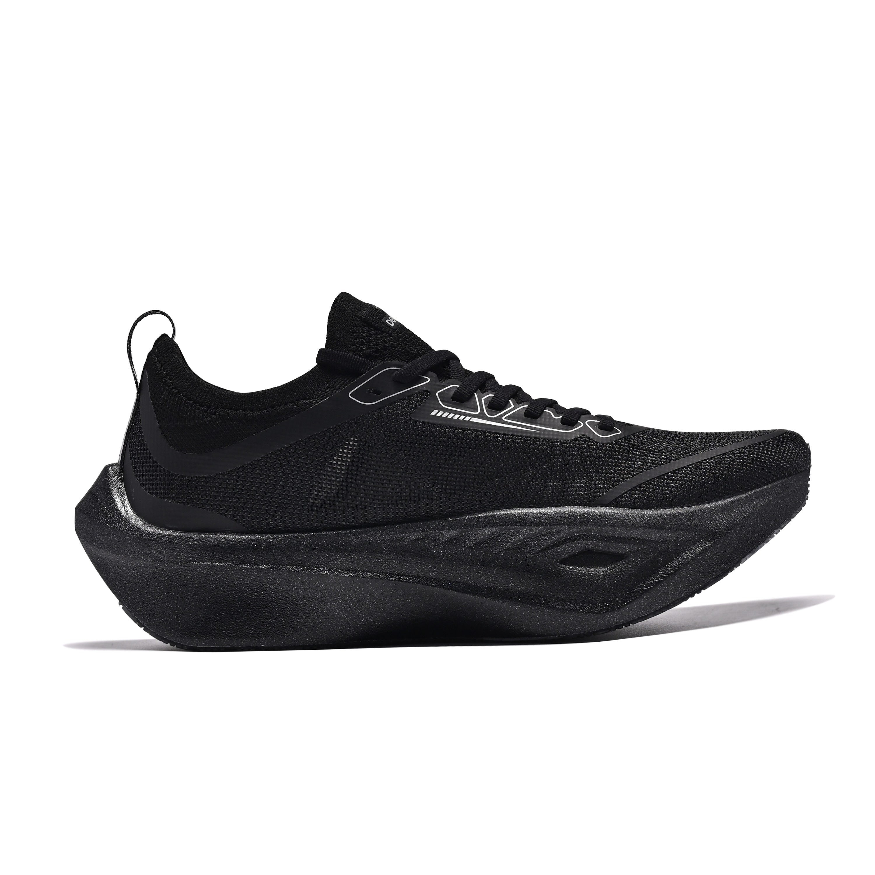 DEERWAY Low top Marathon Training Physical Fitness Test & Exam Running Shoes Unisex Black Warrior