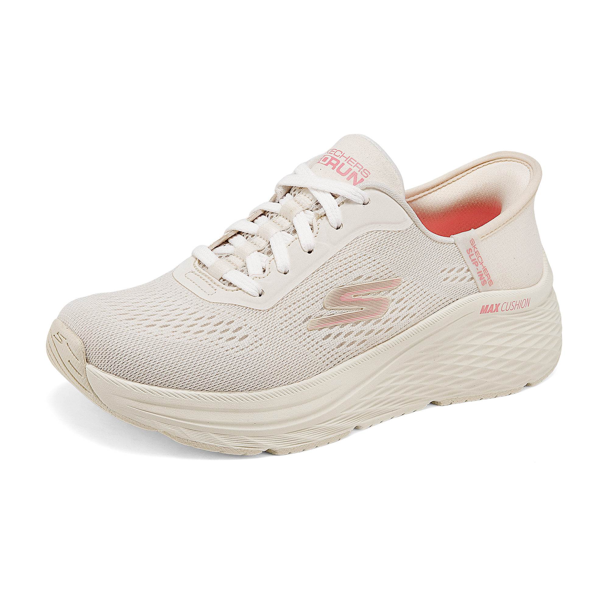 Skechers Max Cushioning Elite 2.0 Breathable Support Rebound Low top Running Shoes Women’s White