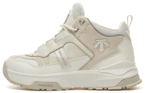 DESCENTE Comfortable Cushioning, Wear Resistant Mid top Running Shoes Unisex Beige