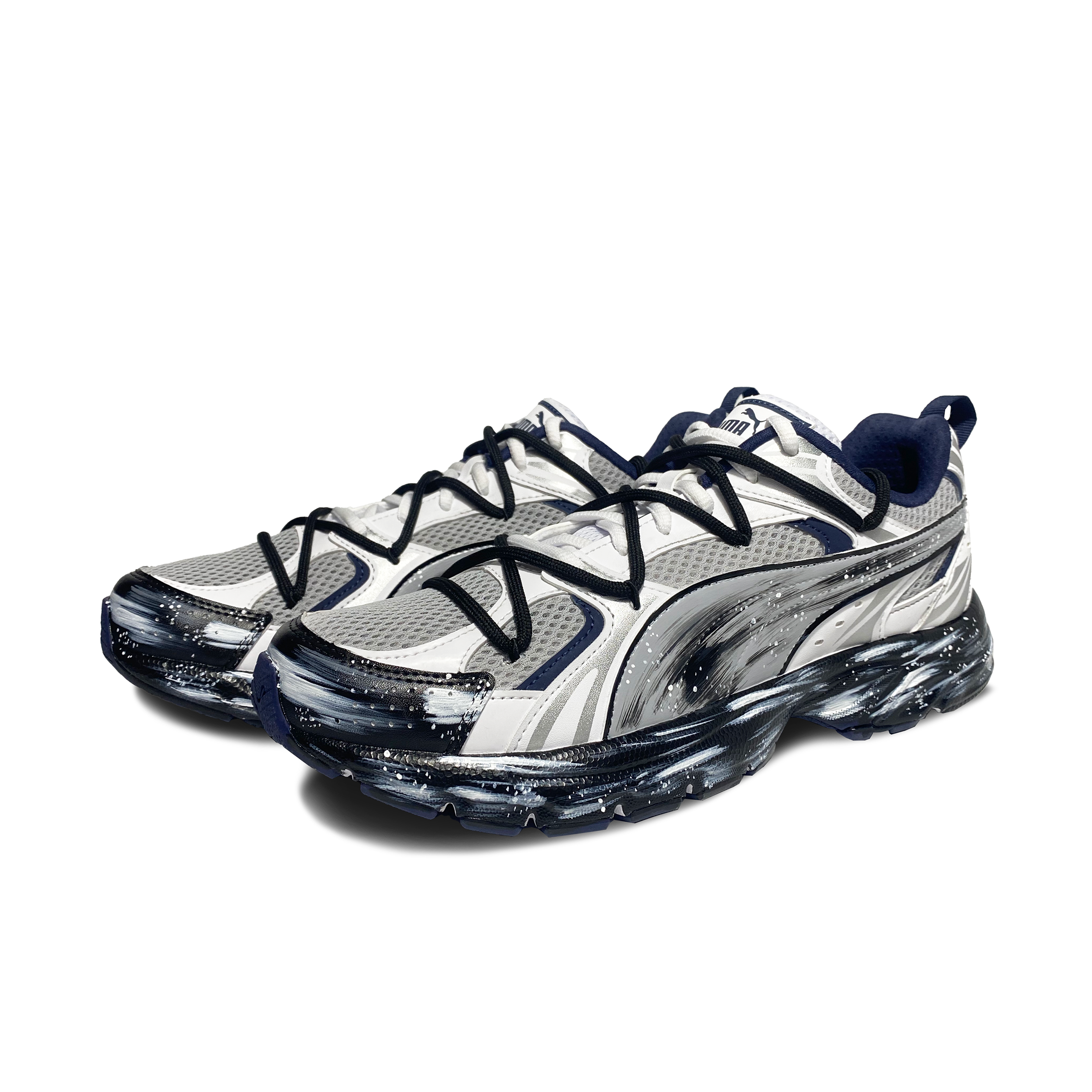 PUMA Milenio Abrasion Resistant Breathable Low top Casual City Commuting Running Shoes Unisex Gray