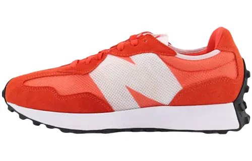 New Balance NB 327 Comfortable and versatile fabric synthetic leather low-top casual running shoes for men and women, pepper red