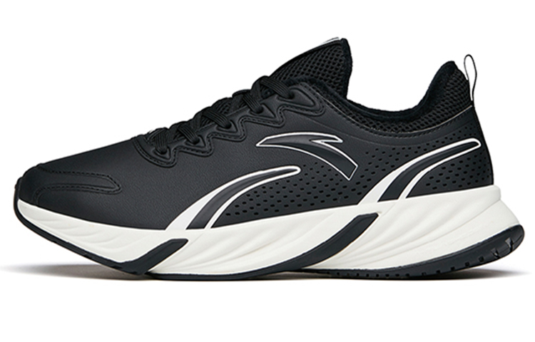 Anta Running Collection Lightweight Cushioning Low top Running Shoes Women’s Black Fleece lined