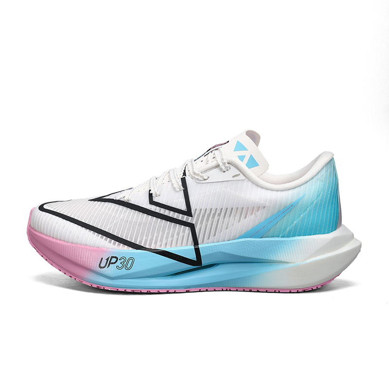 PEAK UP 30 3.0 Fabric Low top Casual Running Shoes Men’s White Purple Blue