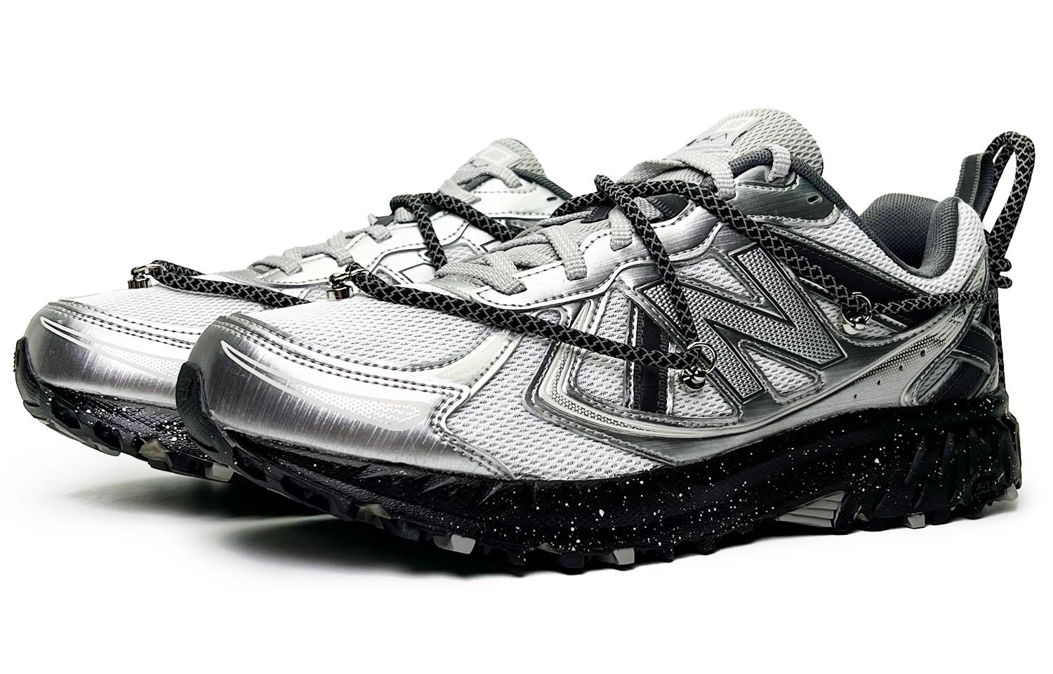 New Balance NB 410 Slip Resistant Abrasion Resistant Low top Running Shoes Unisex Silver White