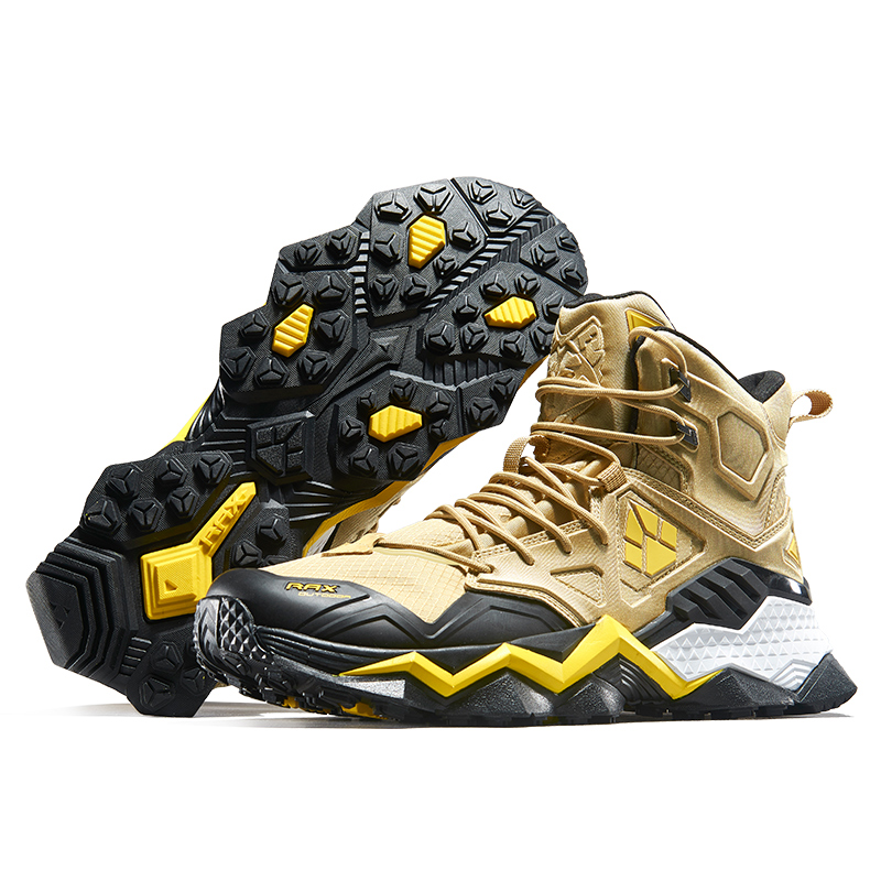 RAX Slip Resistant, Breathable, Lightweight High top Outdoor Shoes Men’s Light Khaki