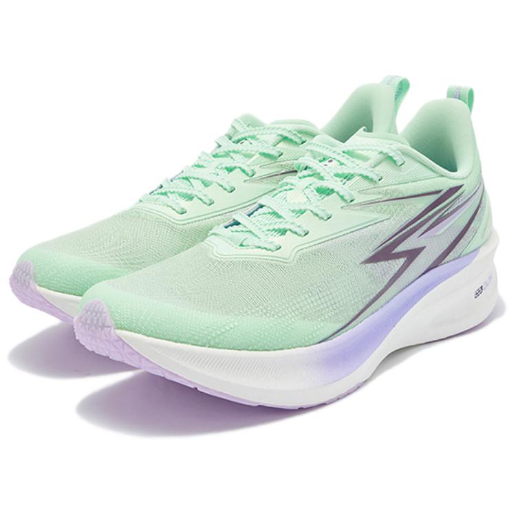 361° Comfortable And Trendy Slip Resistant Abrasion Resistant Low top Casual Running Shoes Men’s Green Purple