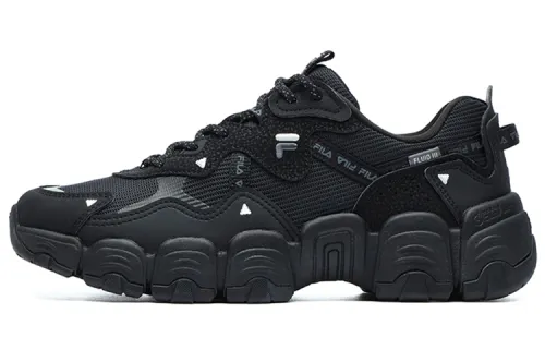 FILA Fila Heritage-FHT Cat Claw 3.0 retro shock-absorbing anti-slip wear-resistant low-top casual urban commuting running shoes women's pure black