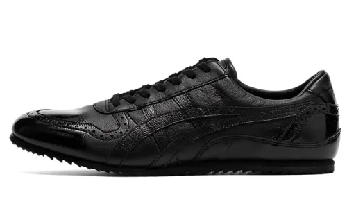 Onitsuka Tiger Cushioning Slip Resistant Abrasion Resistant Lightweight Breathable Low top Running Shoes Unisex Black