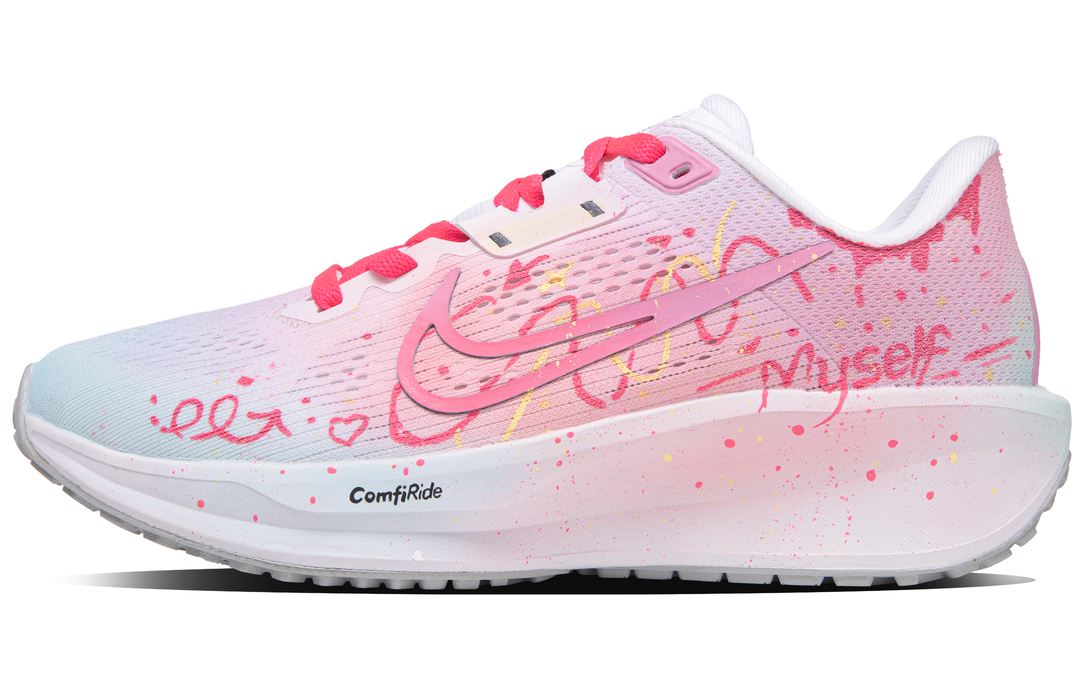Nike Quest 6 Slip Resistant Abrasion Resistant Low top Running Shoes Unisex Pink