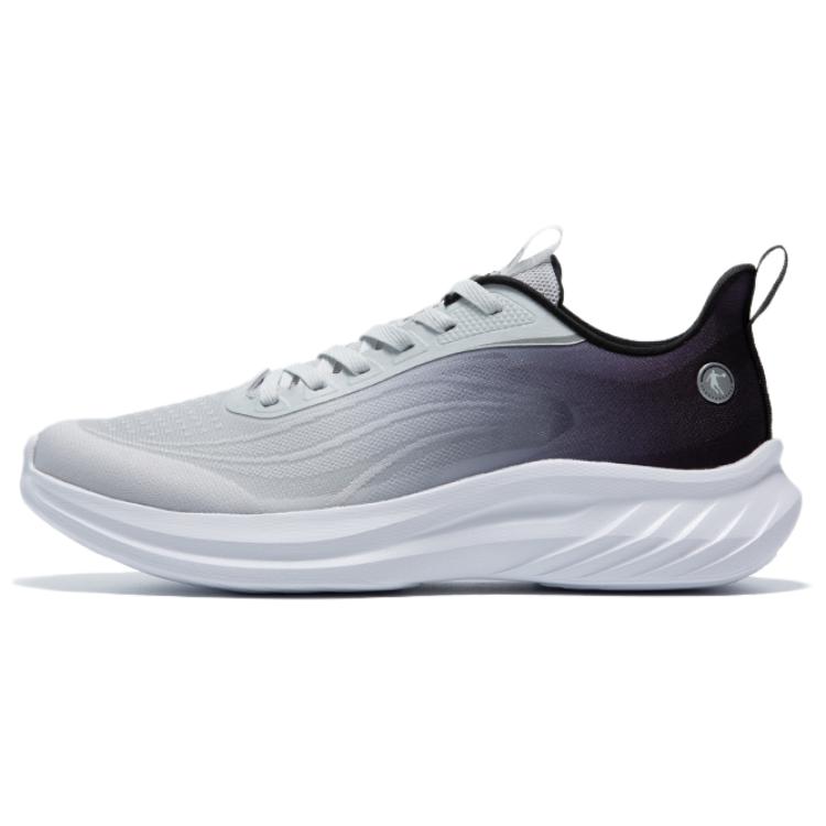 QIAODAN Light Speed 5.0LITE Cushioning Breathable Lightweight Low top Casual Running Shoes Men’s Gray Black