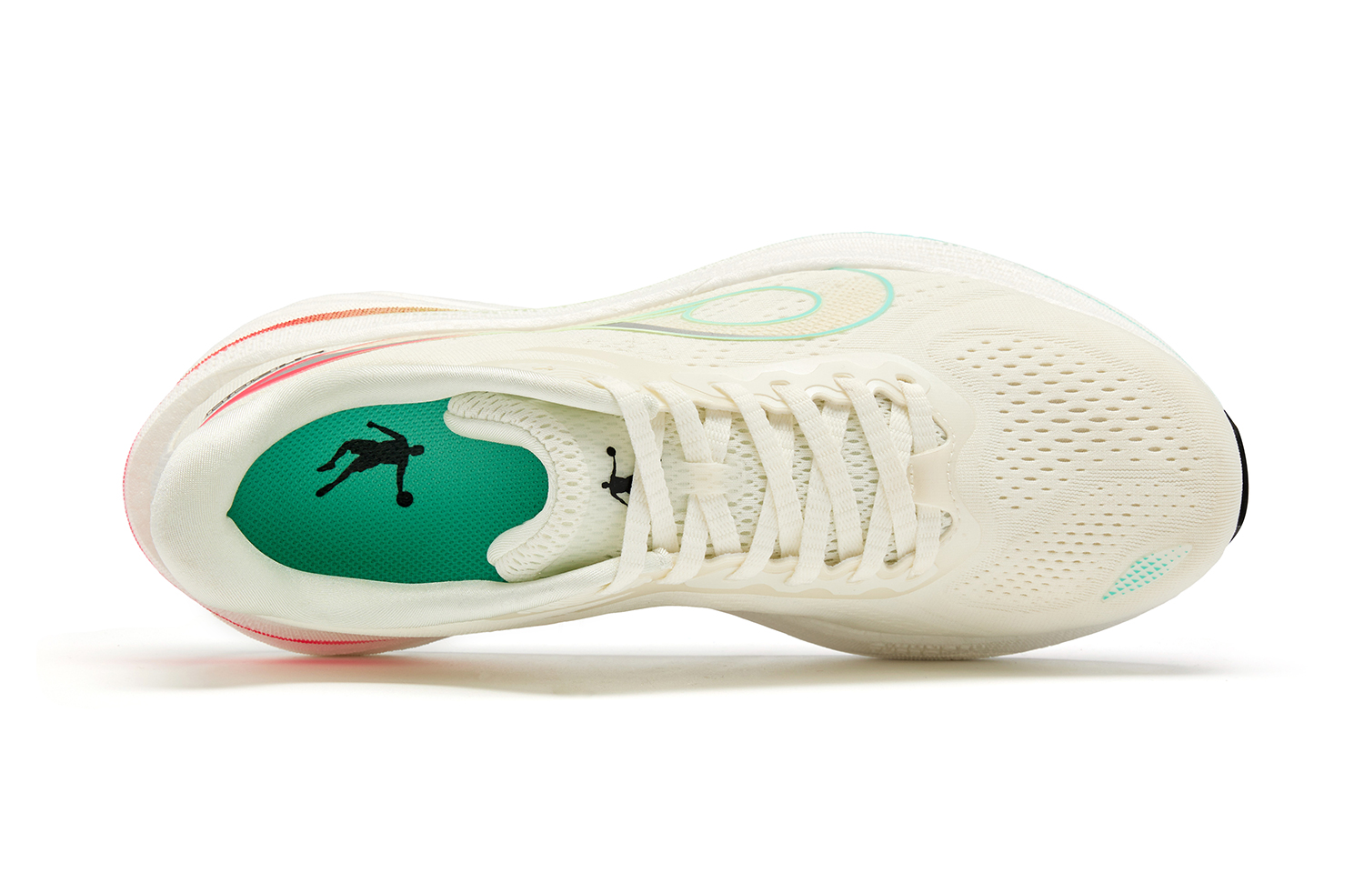QIAODAN Steering 600 Running Shoes Men’s Low Top Ivory White Silver