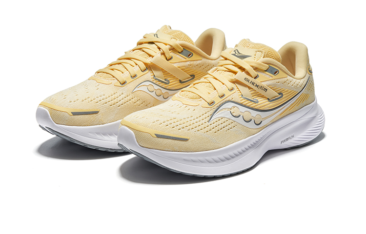 Saucony Guide 16 Slip Resistant Cushioning Low top Marathon Running Shoes Women’s Yellow