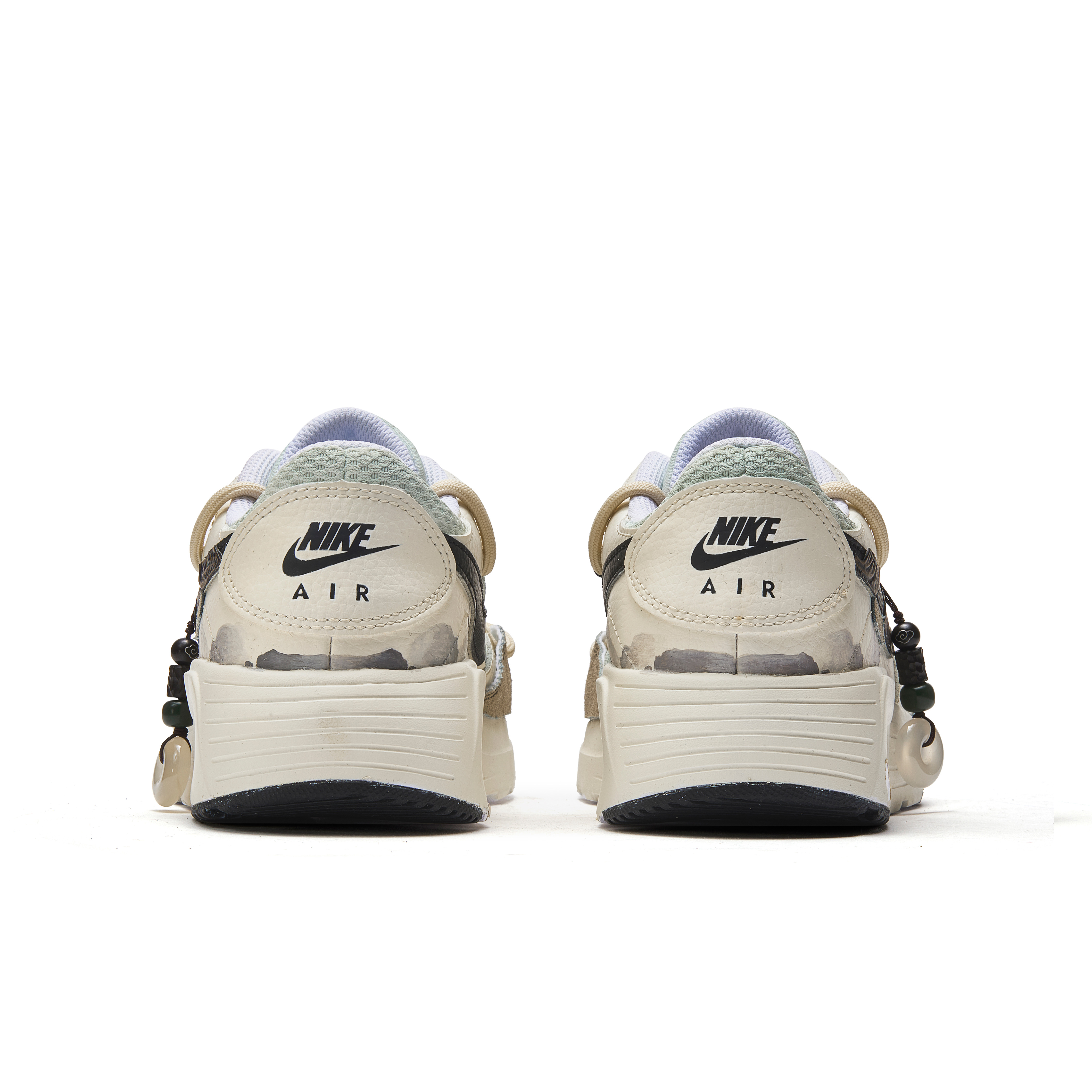 Nike Air Max SC Slip Resistant Slip Resistant Low top Running Shoes GS Gray Green