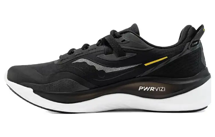 Saucony Runshield Slip Resistant, Abrasion Resistant, Waterproof Low top Casual Running Shoes Unisex Black Yellow