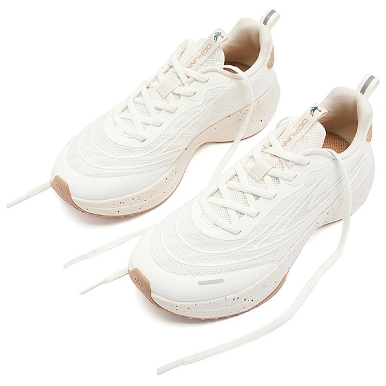 QIAODAN Cushioning Breathable Low top Casual Running Shoes Women’s White Brown