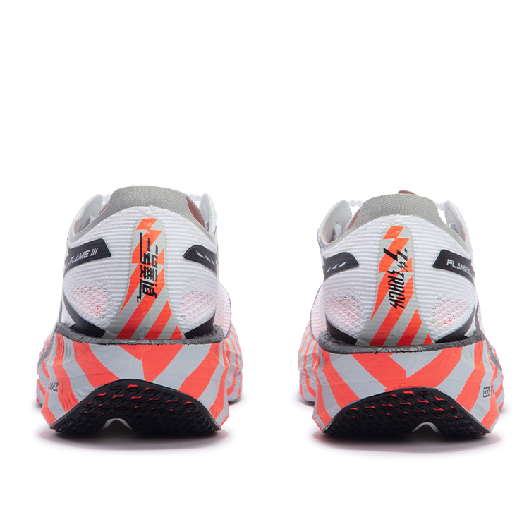 361° Flame 3 Low top Marathon Sprint Racing Running Shoes Unisex Neon Red Orange