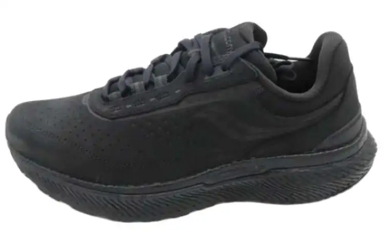 Saucony Triumph Victory 21 Cushioning Slip Resistant Low top Running Shoes Unisex Black