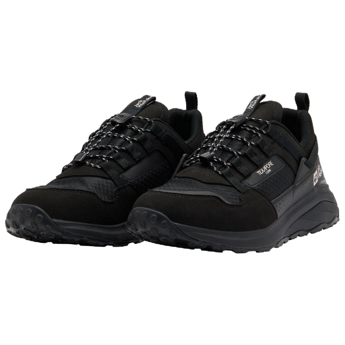 Jack Wolfskin Abrasion Resistant Waterproof Wear resistant And Waterproof Low top Outdoor Shoes Men’s Black