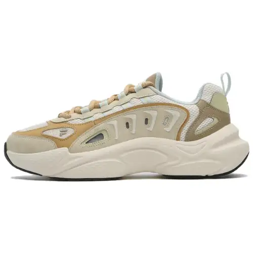 FILA FUSION SKY TRAIL DX Fishbone Head Textile, Synthetic Leather Low top Chunky Sneakers Men's Yellow