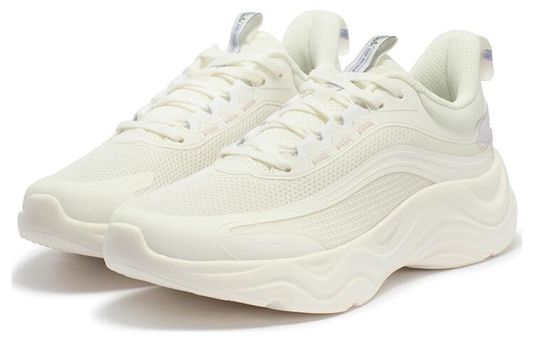 361° Linglong Collection Cushioning, Wear Resistant Low top Bang Rebound Technology Running Shoes Women’s White Purple