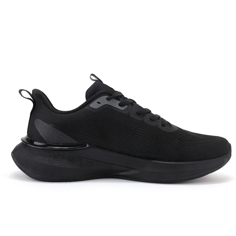 PEAK Tai Ji3.0 Slip Resistant Abrasion Resistant Low top Long Distance Running Shoes Men’s All Black