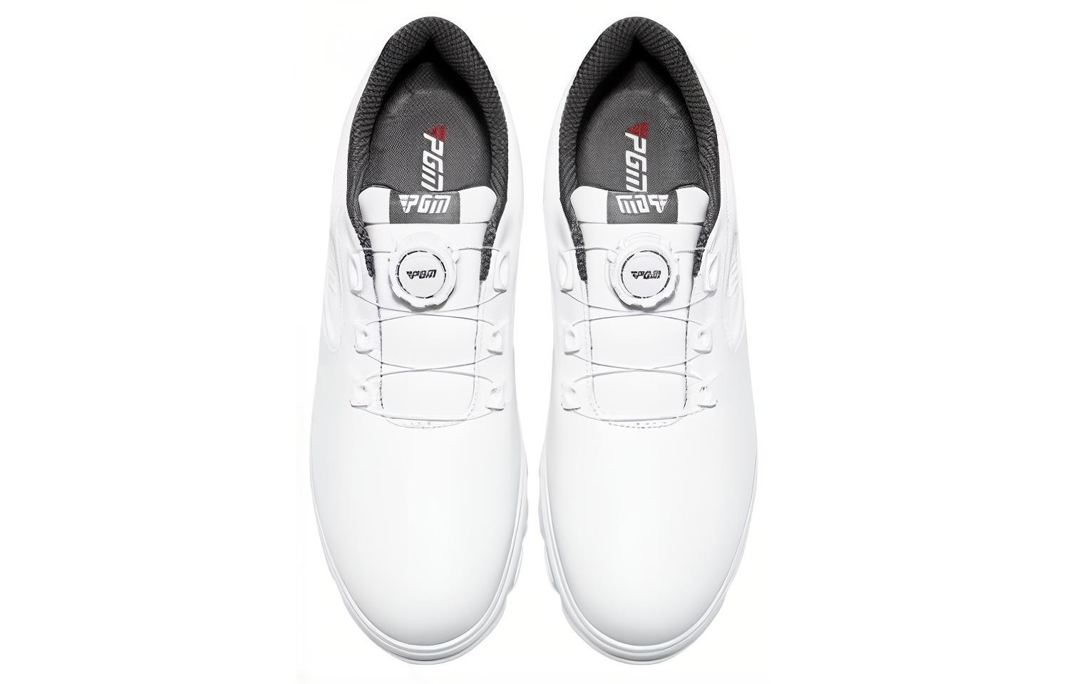 PGM Slip Resistant Abrasion Resistant Slip Resistant Abrasion Resistant Low top Golf Shoes Men’s White