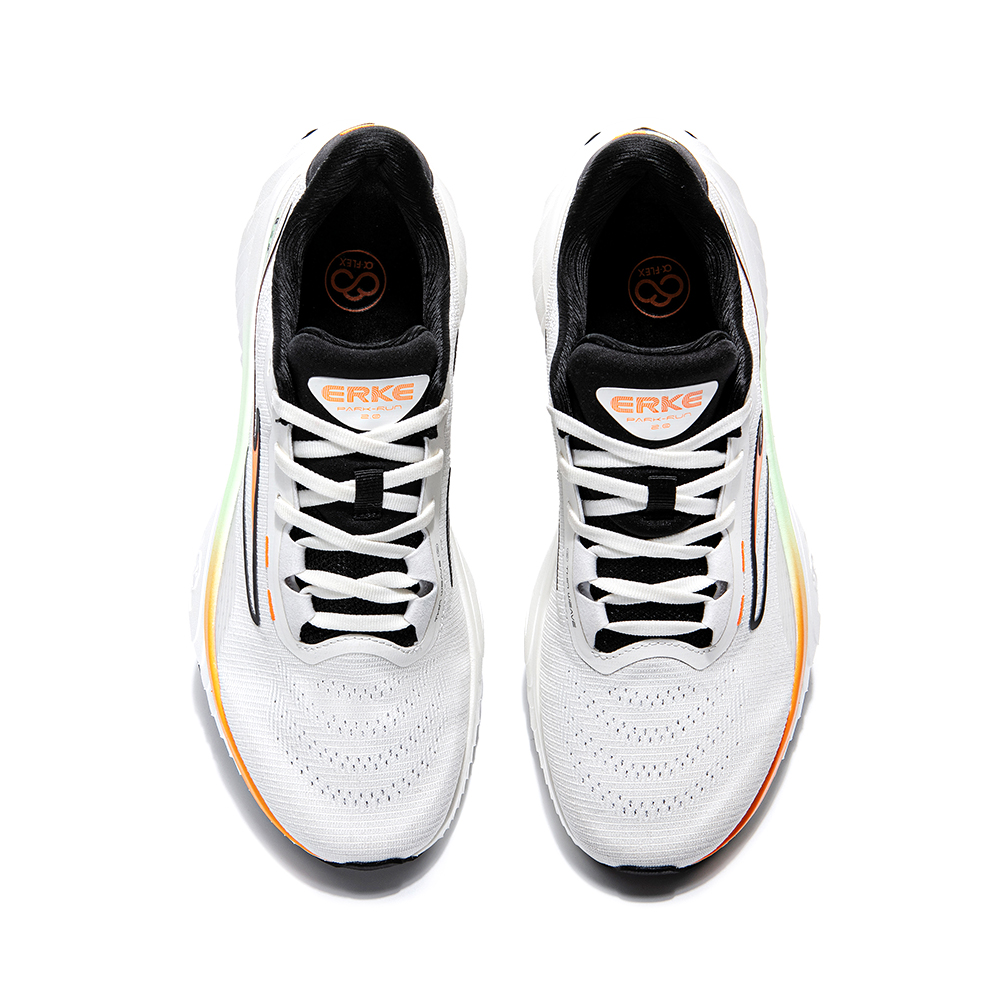 Erke Stable Cushioning, Wear Resistant Low top Running Shoes Men’s White Black
