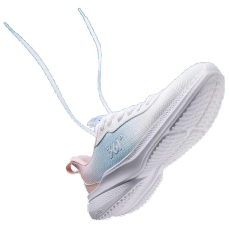 361° Slip Resistant And Abrasion Resistant Coverage Low top Casual Running Shoes Women’s White Pink Blue