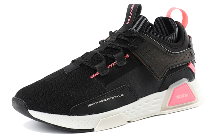 ANTA Running Shoes Women’s Low Top Black/Ivory White