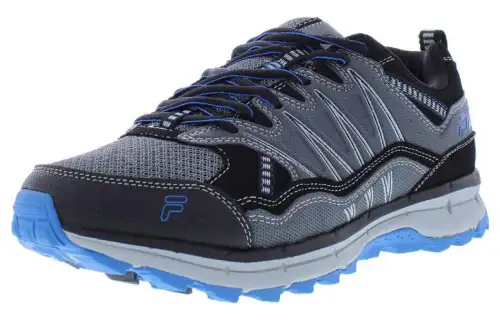 FILA Abrasion Resistant Breathable Abrasion Resistant Breathable Low top Running Shoes Men's Gray