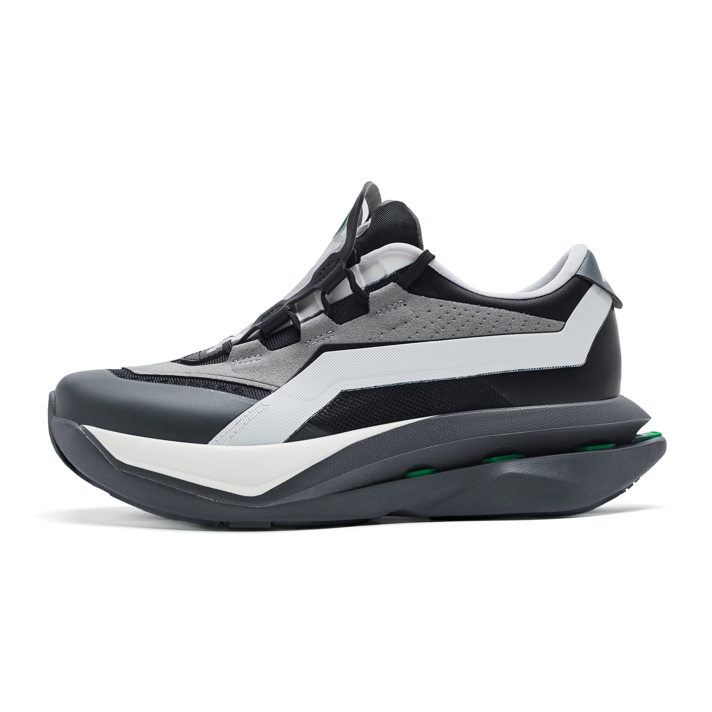 AVIA Sports Life Collection Cushioning Height Increasing Low top Casual Running Shoes Unisex White Black