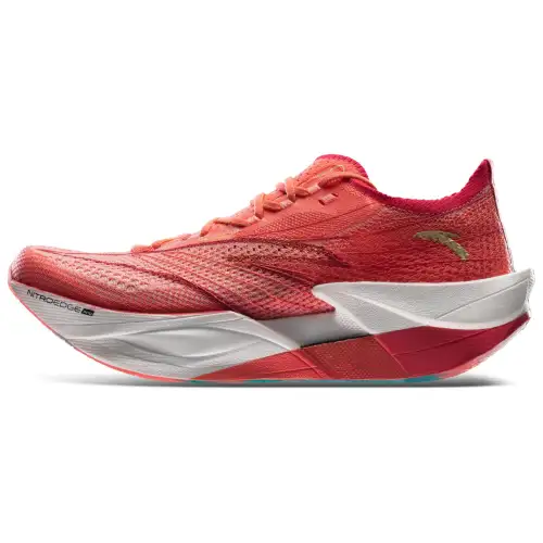 Anta C202 6.0 PRO Cushioning Anti-Slip And Wear-Resistant Low-Top Carbon Plate Casual Running Shoes Men's Red White