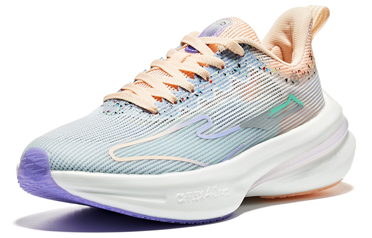 Erke Qitan 4.0 Pro Support Low top Running Shoes Women’s Blue Fluorescent Nude