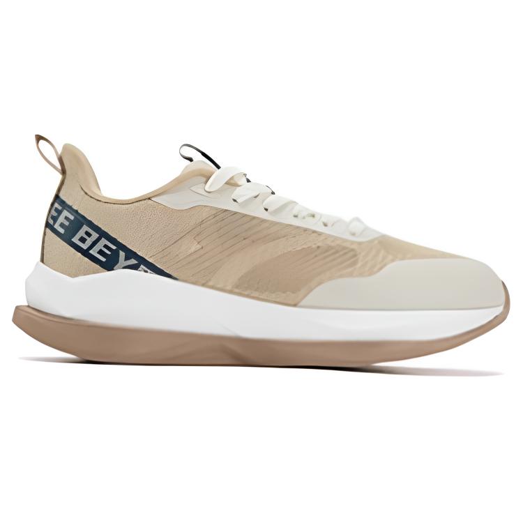 361° Slip Resistant Abrasion Resistant Low top Casual Racing Running Shoes Men’s Beige Blue White