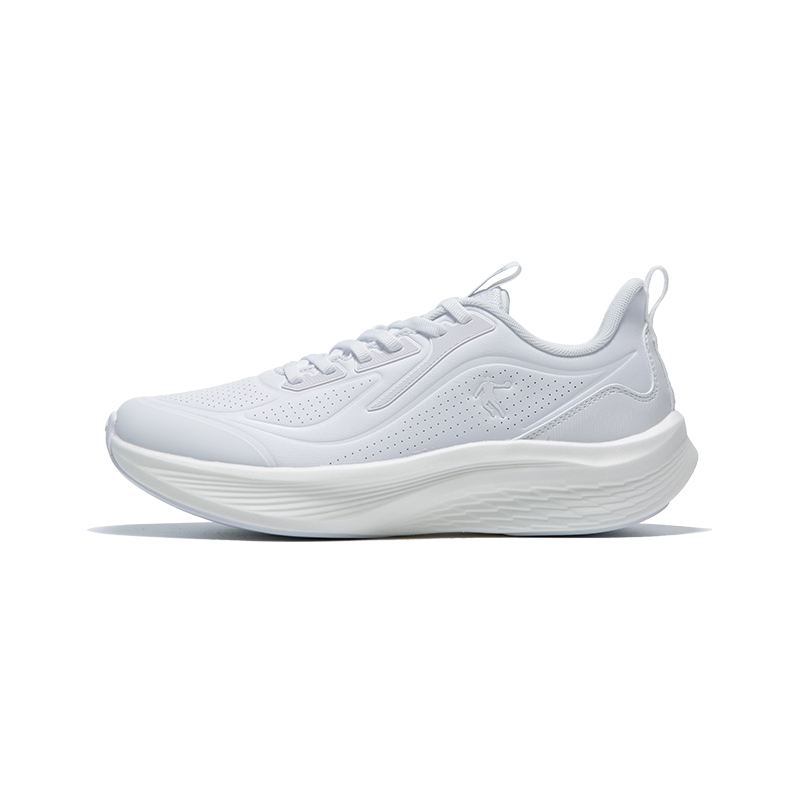 QIAODAN Cushioning Slip Resistant Abrasion Resistant Low top Casual Running Shoes Women’s White
