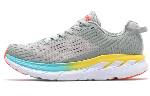 HOKA ONE ONE Clifton 5 Comfortable Lightweight And Breathable Low top Running Shoes Women's Gray