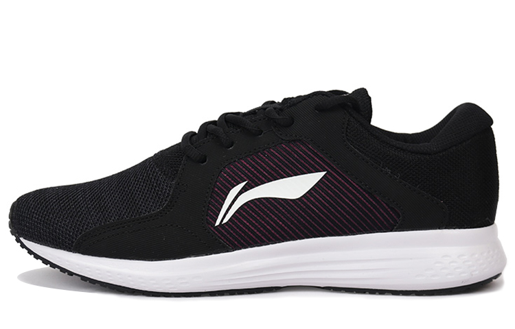 Li Ning Cushioning Abrasion Resistant Cushioning, Wear Resistant Low top Running Shoes Women’s Black Red