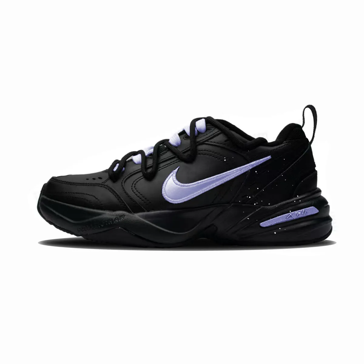 Nike Air Monarch 4 Cushioning Slip Resistant Cushioning Slip Resistant Low top Chunky Sneakers Unisex Black Purple